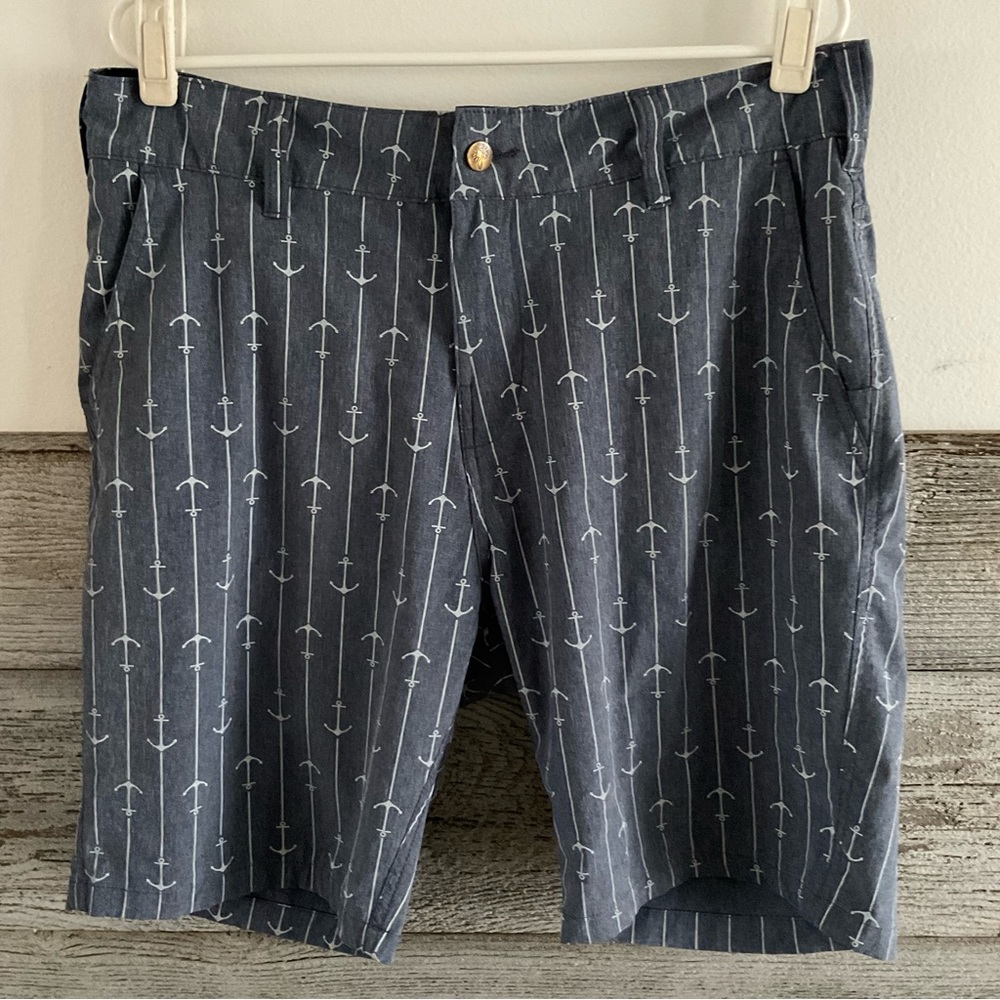 TRUNKS multi-functional men’s shorts anchor print size 34 (I1)